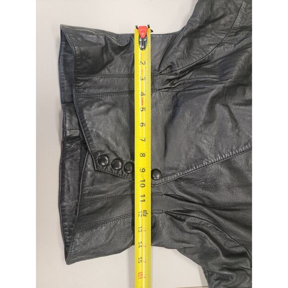 Authentic Vintage Black Leather Jacket - Picture 13 of 14